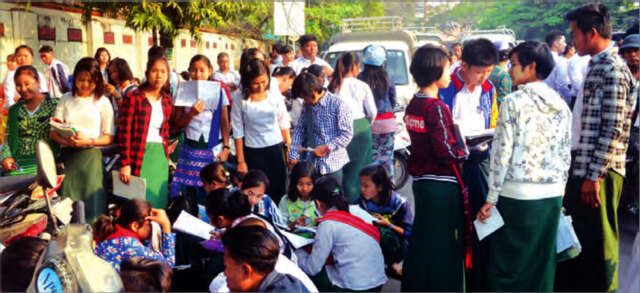 2019年缅甸十年级高考人数将再创新记录