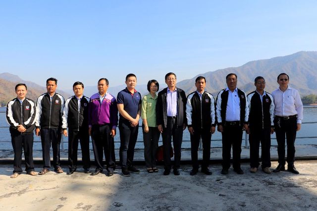 洪亮大使访问缅甸耶涯水电站