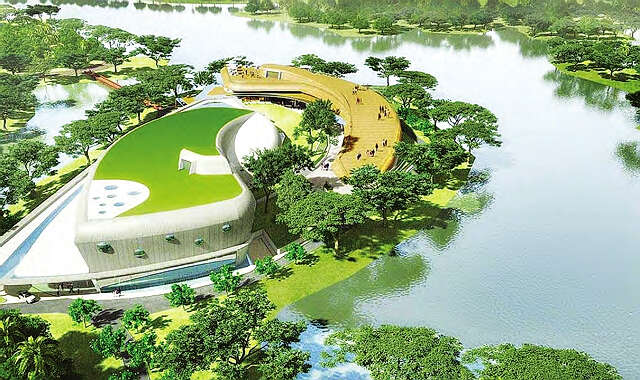 仰光市内正在新建的新水族馆