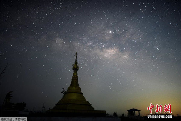 缅甸璀璨星空 繁星点点唯美如画