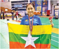 缅甸羽坛女将卫冕成功