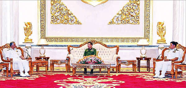 缅印两国加强海军之间的友好合作