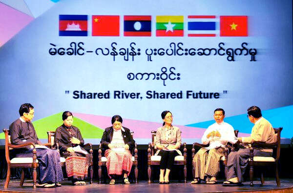 李小艳公参做客缅甸国家电视台录制澜湄合作访谈节目