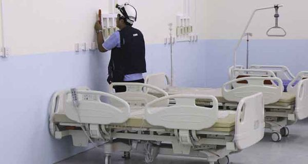 改造成新冠肺炎医院的中央公务员学院（Paung Gyi）即将投入使用