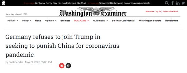 这次，德国也拒绝跟随特朗普惩罚中国！