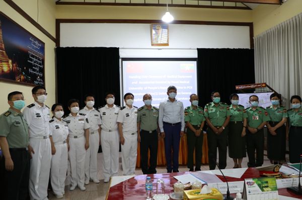 中国军队抗疫专家组向缅军捐赠防疫设备及检测试剂