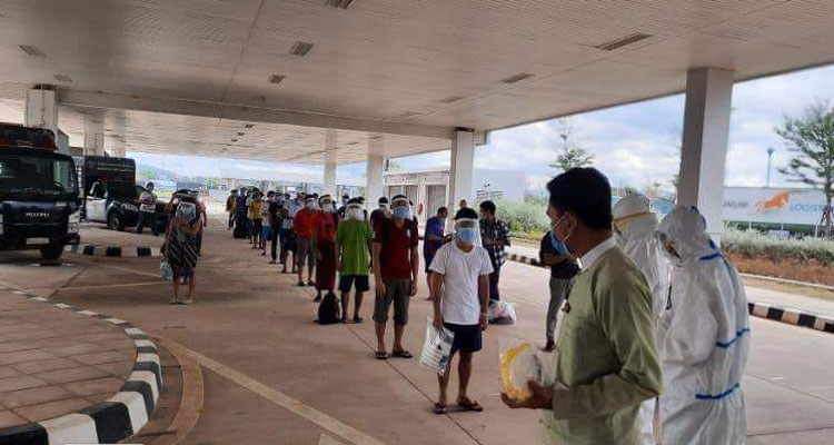 今早23名新冠肺炎确诊者是在泰马边境犯法被囚禁的缅甸公民