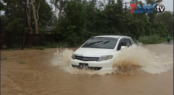 帕安市地势低处发生水患