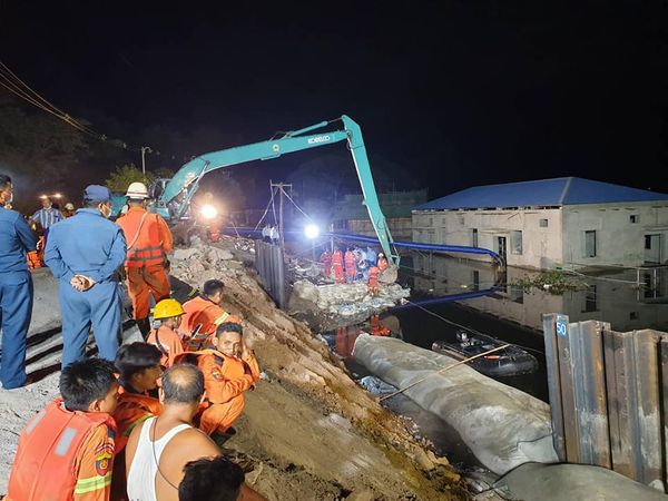 阿马拉布拉镇伊江堤岸发现渗漏，问题已及时解决