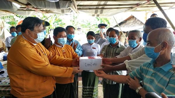 政府为兴实达市吴莫勒水坝溃堤180多受灾户提供救济金