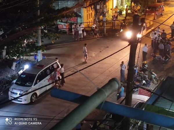 仰光莱镇的两名确诊者被居家隔离