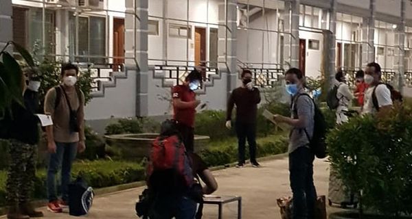 为返缅船员在高速公路附近寺庙设定隔离中心