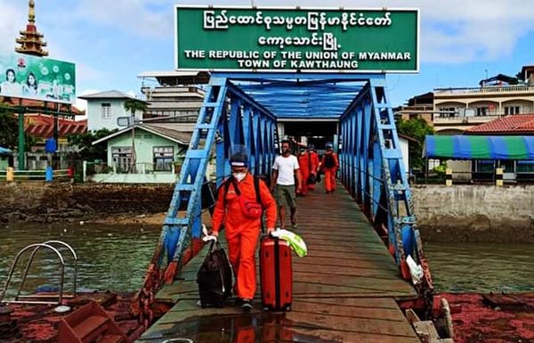 缅甸海员工人联合会安排专车接送船员