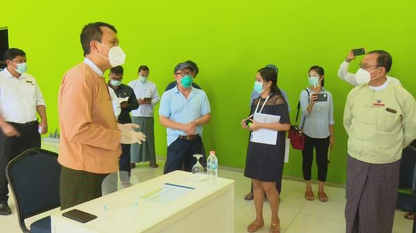 仰光会展中心将改造成为可容纳1000名新冠肺炎患者的临时医院