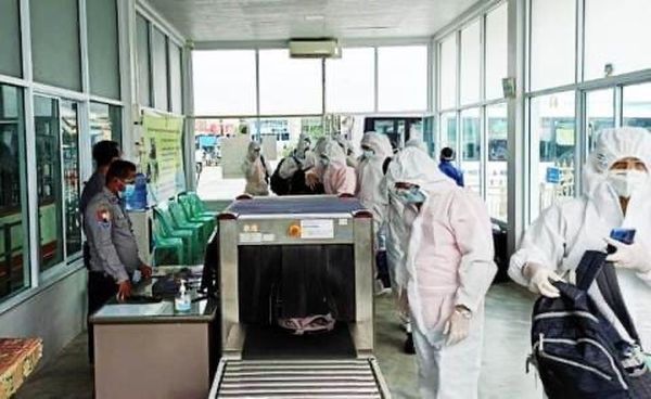 返缅船员在高当市进行隔离