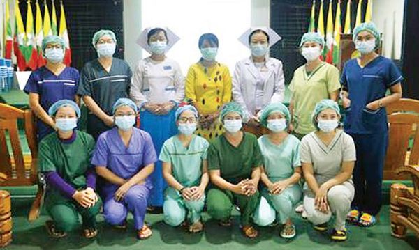 掸邦北部20名护士作为第三批志愿人员组队奔赴仰光支援抗疫