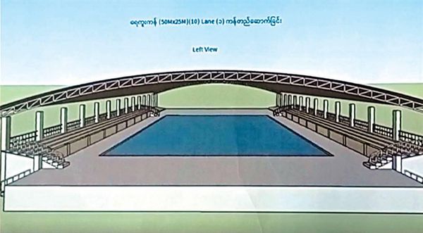克钦邦首府密支那市将为广大民众兴建一座游泳池