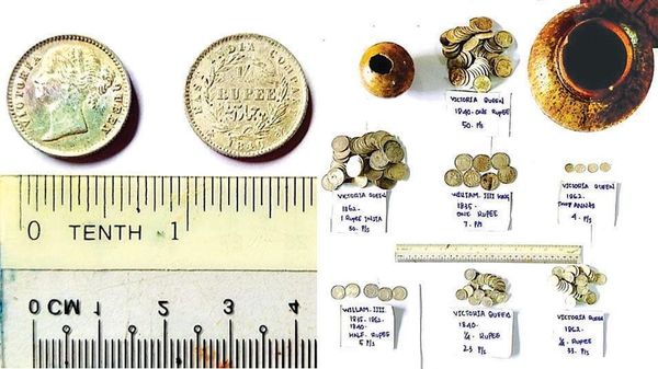 德林达依地区内发现英属东印度公司时期的大量银币