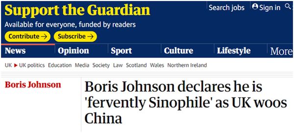 约翰逊摊牌了：我狂热亲华