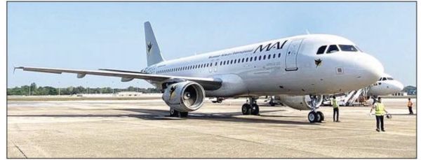 缅甸国际航空公司新到一架客机