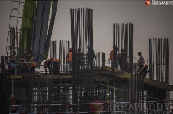 缅甸几乎所有建筑工程停工导致50万工人失业