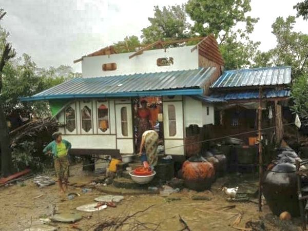 6 月份西南季风导致伊洛瓦底省受灾