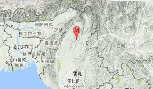 缅甸实皆省发生4.3级地震