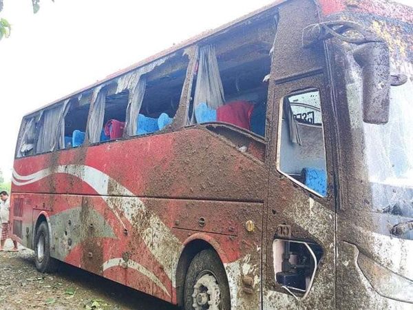 克钦邦联邦公路上发生客车爆炸事件