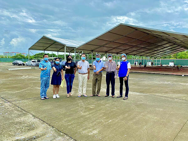 缅甸中华总商会接种疫苗场地设施即将完工