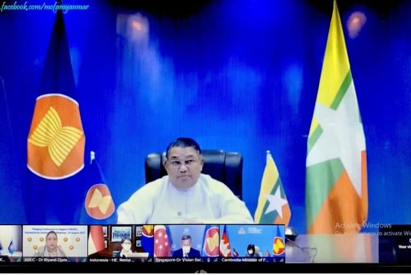 外交部长吴温纳貌伦称缅甸仍需新冠防控与治疗物资