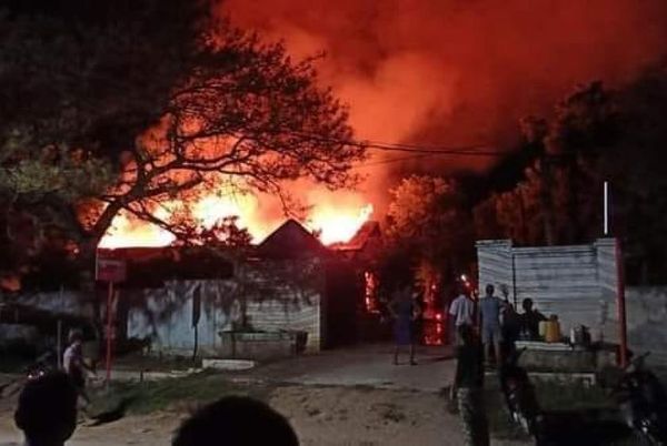 实皆省妙镇南小区烟草仓库火灾损失高达700万缅币