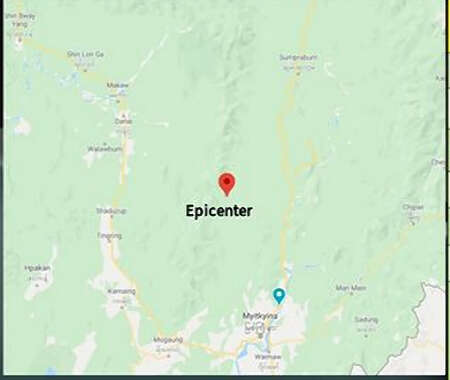 缅甸克钦邦发生5级地震