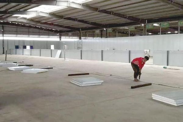 木姐正在建设1000床位的新冠治疗隔离中心