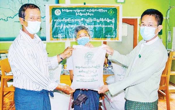 勃固省东吁县区为种植油料作物的农夫们提供向日葵种籽