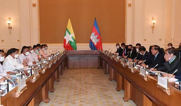 柬埔寨首相洪森结束对缅甸访问 双方发表联合声明