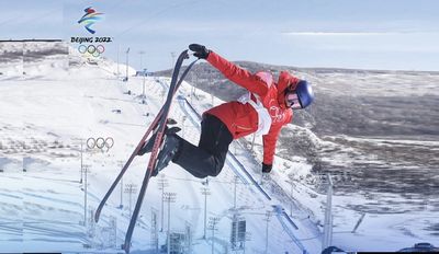 为谷爱凌再夺自由式滑雪技巧赛桂冠欢呼（文/德光，书法/广州白善华，深圳高寿荃，澳门阮伟生，澳门练子明）