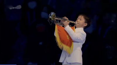 热烈祝贺“北京冬奥会”（曼德勒  寸守康）