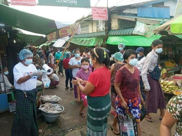 缅甸解除公众场所外的口罩令