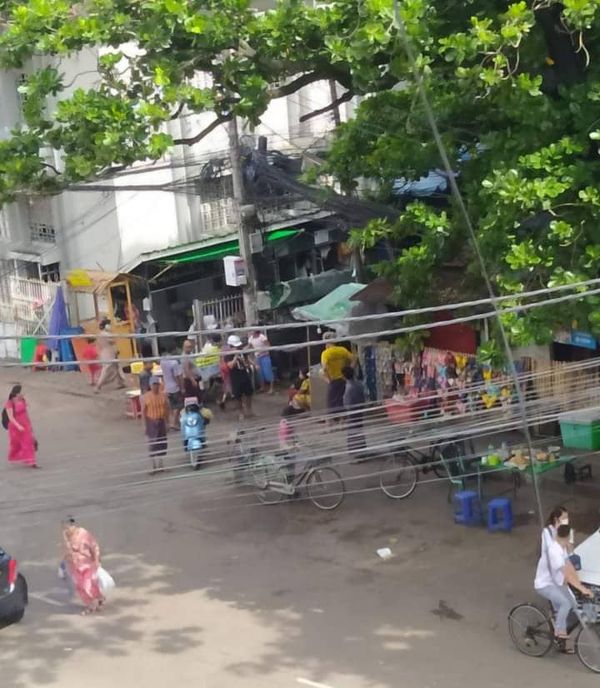 据传仰光礼丹市场附近发生枪战有人受伤