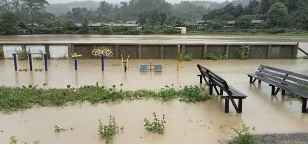 克钦邦孟养镇暴雨成灾