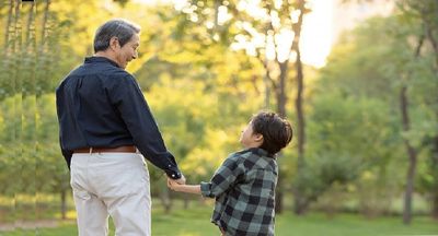 如梦令……爷孙对语（文/德光，书法/尤端阳，李汝荣，黄闻琦，阮伟生，练子明，尤肖松）