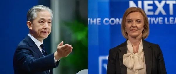 汪文斌回击特拉斯！