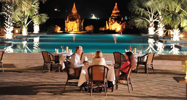 由于外国游客少蒲甘100多家酒店中只有30家营业