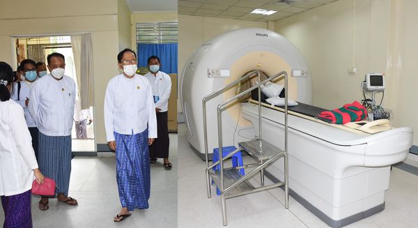 仰光总医院为治疗癌症患者安装新的放射治疗设备