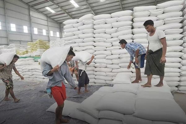 缅中边贸大米碎米出口增加两倍交易十分热络
