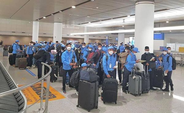 缅甸在今年2月份内向韩国派遣了劳工500多名