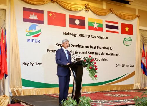 陈海大使出席“澜湄国家促进包容性和可持续投资的最佳实践”区域研讨会开幕式