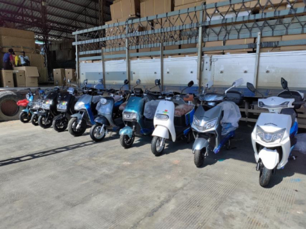 缅甸从中国边境进口的电动摩托车数量增加