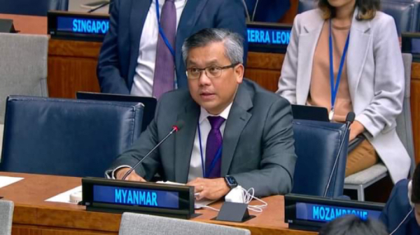 缅甸驻联合国大使呼吁国际社会继续支持缅甸走向民主的道路