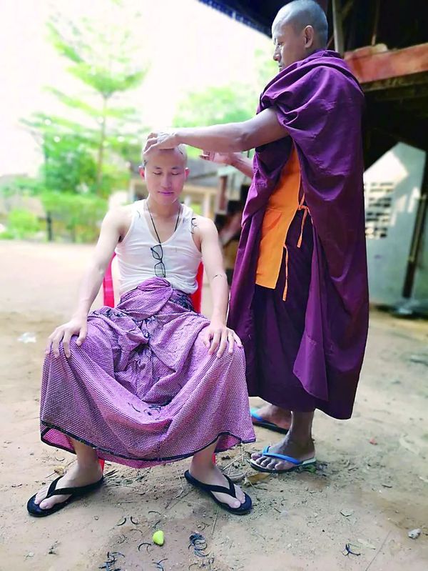 在缅甸体验“男人一生必有的经历”